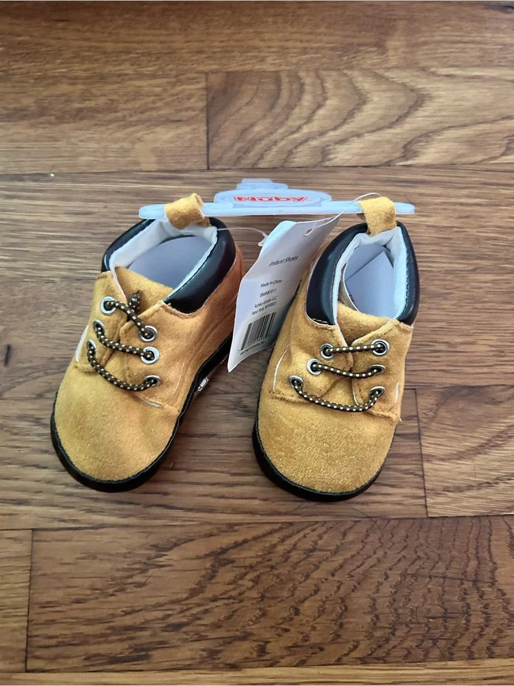 Kids Mustard Yellow Suede Lace-Up Shoes